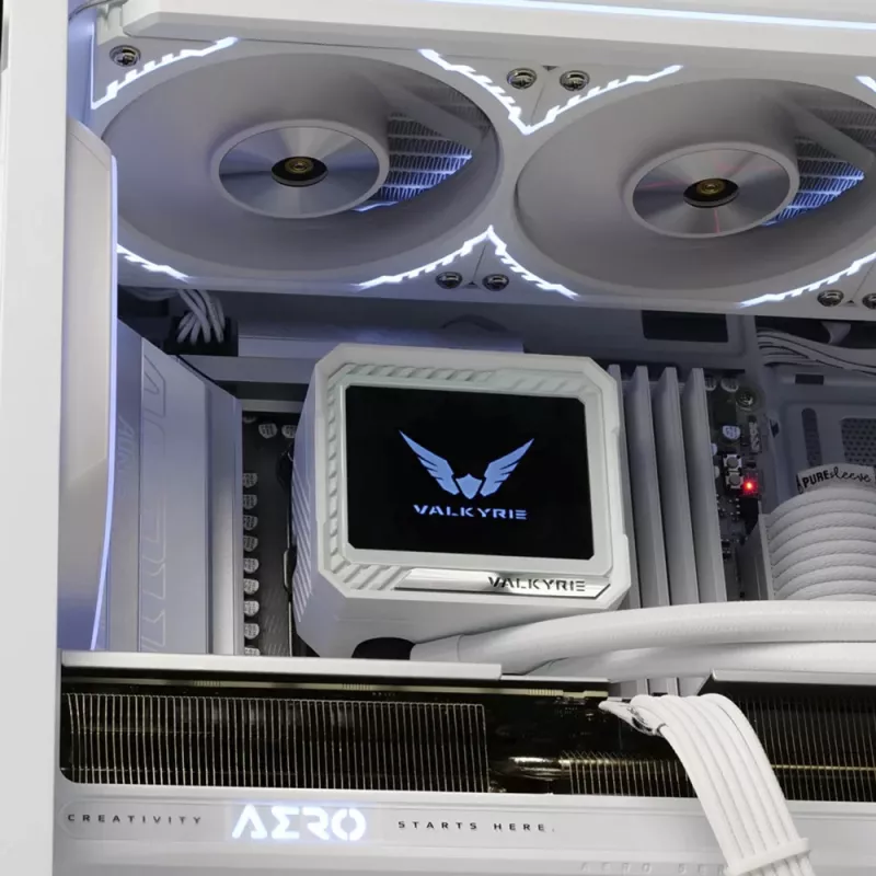 Chłodzenie CPU cieczą Valkyrie VK-AIOV240W 240mm radiator z LCD