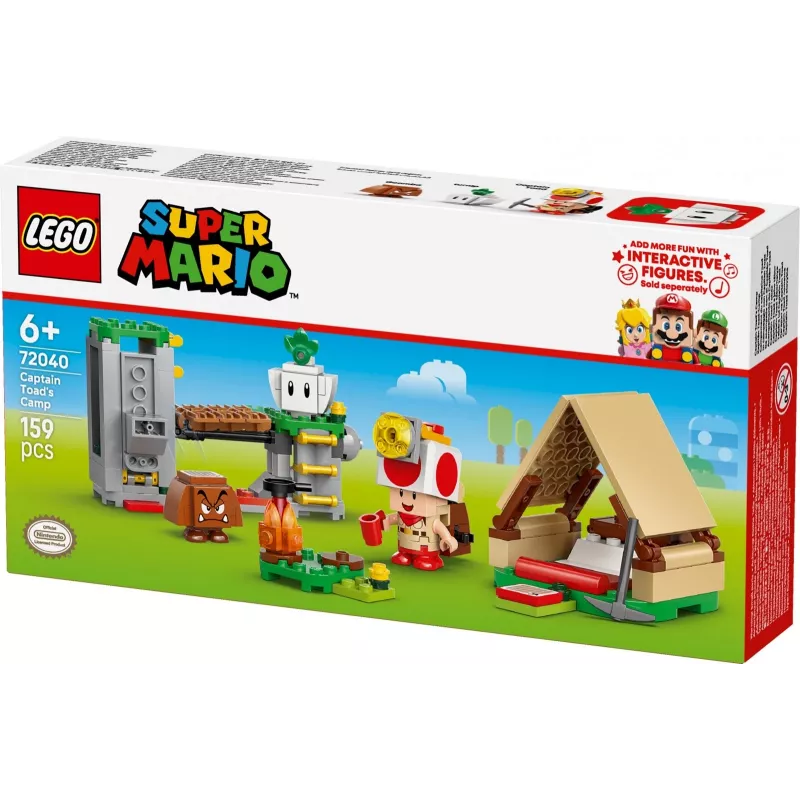 Klocki LEGO Captain Toad's Camp zestaw 72040 z interaktywnymi funkcjami Super Mario