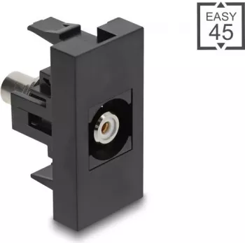 Adapter audio DELOCK gniazdo Cinch (RCA) na gniazdo Cinch (RCA), kąt 45°, biały, model 90958