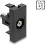 Adapter audio DELOCK gniazdo Cinch (RCA) na gniazdo Cinch (RCA), kąt 45°, biały, model 90958