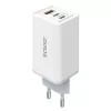 Ładowarka sieciowa SAVIO LA-07 GaN 65W, USB, QC4.0+, PD 3.0, Biała