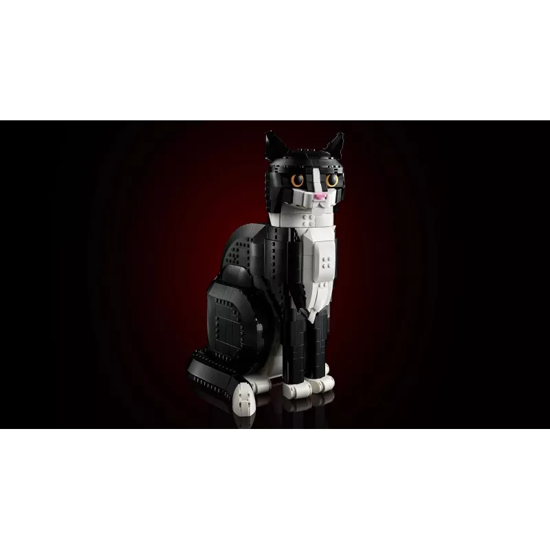 LEGO set Ideas 21349 Tuxedo Cat zestaw konstrukcyjny — kolekcjonerski model z klocków, element dekoracyjny