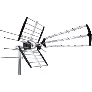 Zewnętrzna antena telewizyjna Maximum COMBO212 Czarna Srebrna Metalowa 2,5 kg