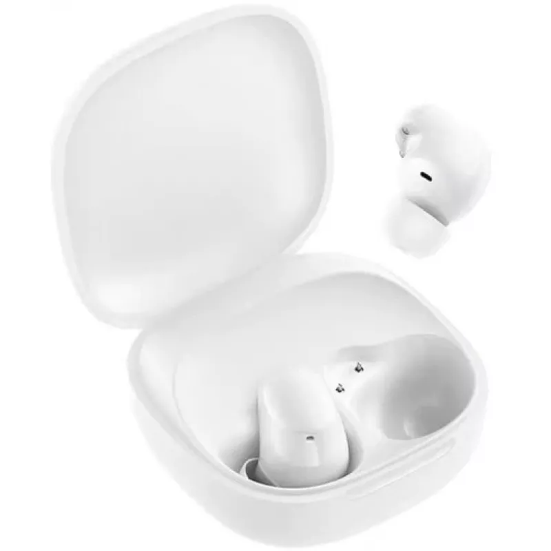 Bezprzewodowe słuchawki dokanałowe Xiaomi Buds 6 Play z Bluetooth, ładowaniem USB Type-C, białe