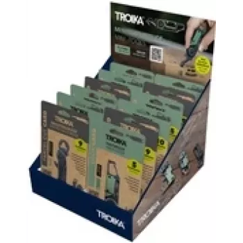 TROIKA Mini Tool Display CD156 — zestaw 12 mini wielofunkcyjnych narzędzi