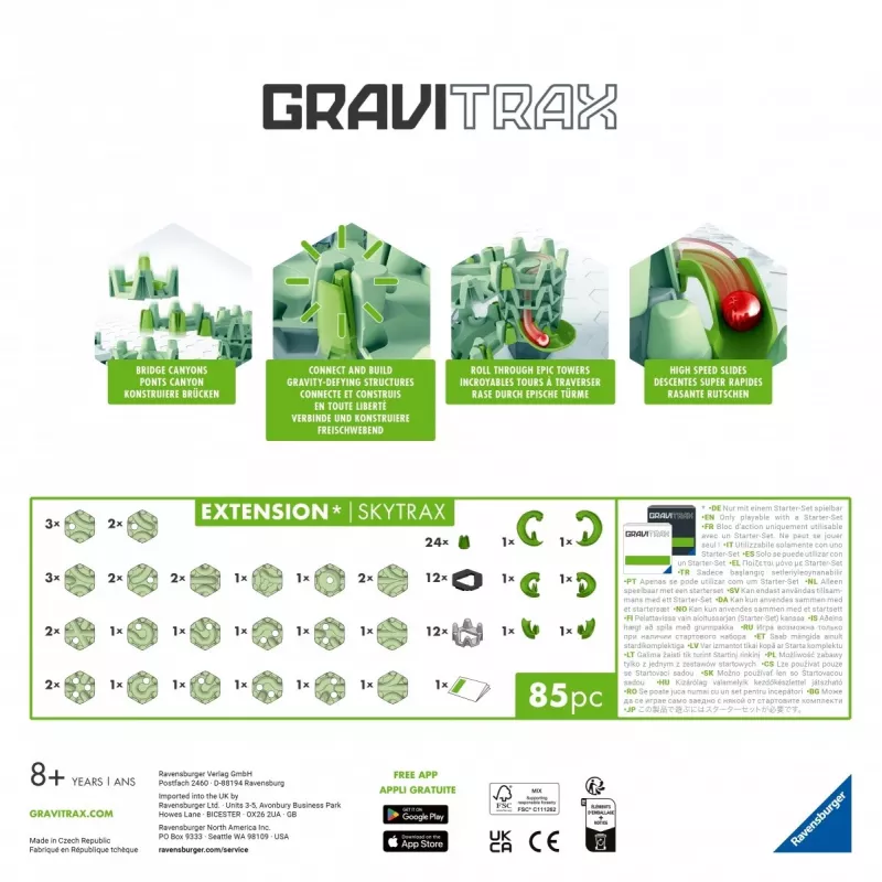 Zestaw kulkowy Ravensburger GraviTrax Extension Skytrax od 8 lat
