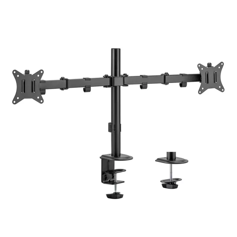 Uchwyt biurkowy Maclean na 2 monitory, VESA 75x75 i 100x100, 17-32, 2x 9kg, MC-754N
