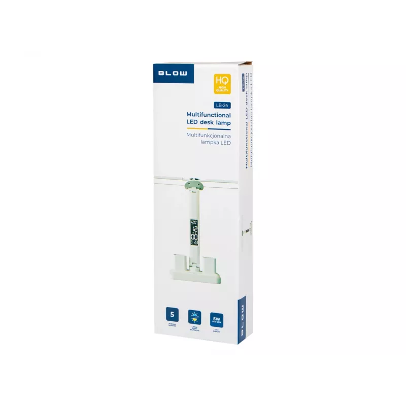 LB-24 Lampa biurkowa LED z zegarem