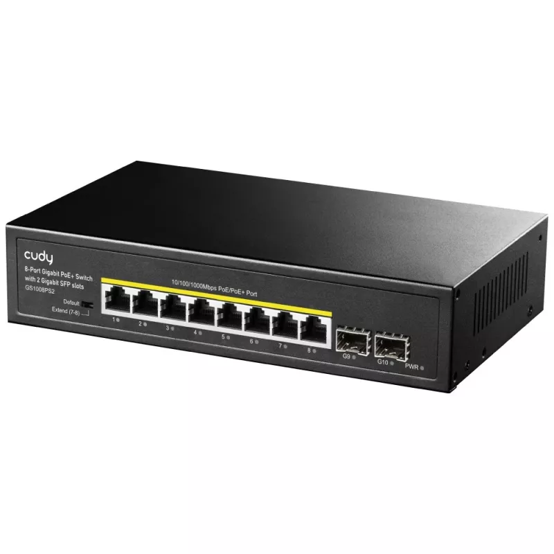 Niezarządzalny przełącznik Cudy GS1008PS2 Gigabit Ethernet 8 portów PoE