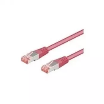 Kabel sieciowy Goobay CAT 6-100 RJ-45 SSTP 1 m magenta