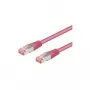 Kabel sieciowy Goobay CAT 6-100 RJ-45 SSTP 1 m magenta