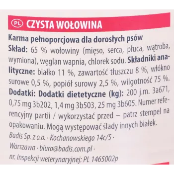 ANIMONDA GranCarno Adult Single Protein Beef - mokra karma dla psów - 800g