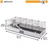 FERPLAST Modular 4 - klatka dla królika i świnki morskiej domowej - 179 x 72 x 56cm