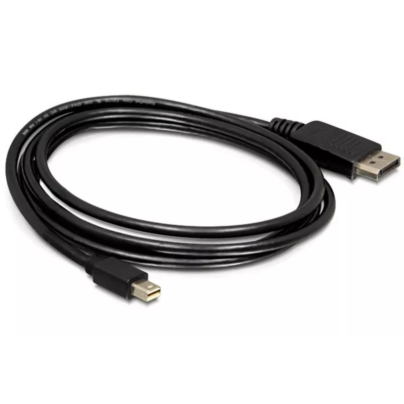 Kabel Mini DP/DP 1.2 DeLOCK 82438 2 m czarny