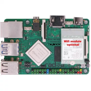Komputer jednopłytkowy ALLNET Radxa Rock 3A 8 GB RK3568 Czterordzeniowy Cortex-A55 2 GHz