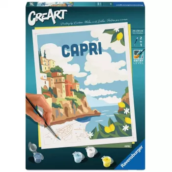 Zestaw do malowania Ravensburger CreArt Capri – zestaw do malowania na płótnie firmy Ravensburger