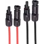 Przedłużacz kabla głośnikowego ShiverPeaks PV4, 4 mm², zestaw 2 szt., czerwony/czarny, 7,5 m