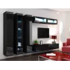 Cama pełna Szafka VIGO '180' 180/40/30 czarny/czarny połysk