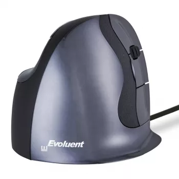 Evoluent Verticalmysz D Medium - Mysz - Ergonomiczna - Laserowa - 6 przycisków - Przewodowa - USB