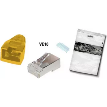 Złącze przewodowe RJ-45 ShiverPeaks BS72057-Y-10 Żółty