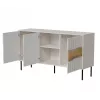 Komoda Cama Meble INSERTO 3D 143,5×40×80 cm — wykończenie kaszmir z LED