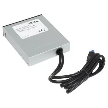 Akasa AK-ICR-27 czytnik kart USB 3.2 Gen 1 (3.1 Gen 1) Wewnętrzny Czarny, Szary