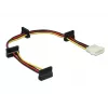 DeLOCK - Zasilacz - wewnętrzny zasilacz, 4-pin (S) na SATA power (R) - 40cm - Wielokolorowy (60142)
