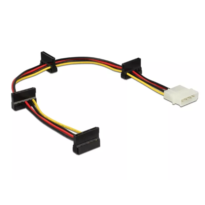 DeLOCK - Zasilacz - wewnętrzny zasilacz, 4-pin (S) na SATA power (R) - 40cm - Wielokolorowy (60142)