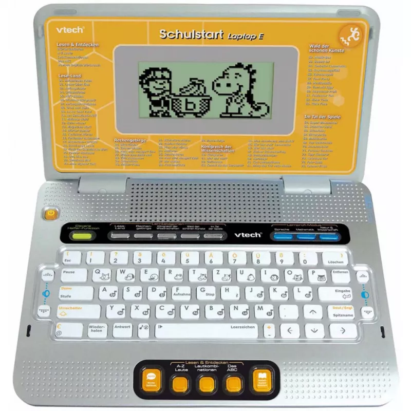 Laptop E dziecięcy laptop edukacyjny VTech z etui (żółty/szary)