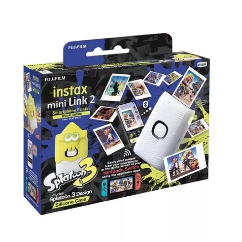 Drukarka, Fujifilm, Instax Mini Link 2 Special Edition Nintendo, Termiczna, Clay biały