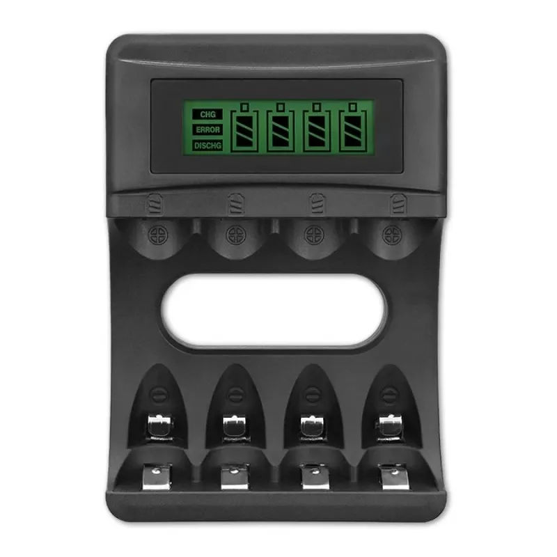 Ładowarka do akumulatorów QOLTEC 50654 do akumulatorów Ni‑MH R03 (AAA) i R6 (AA), 1800 mA