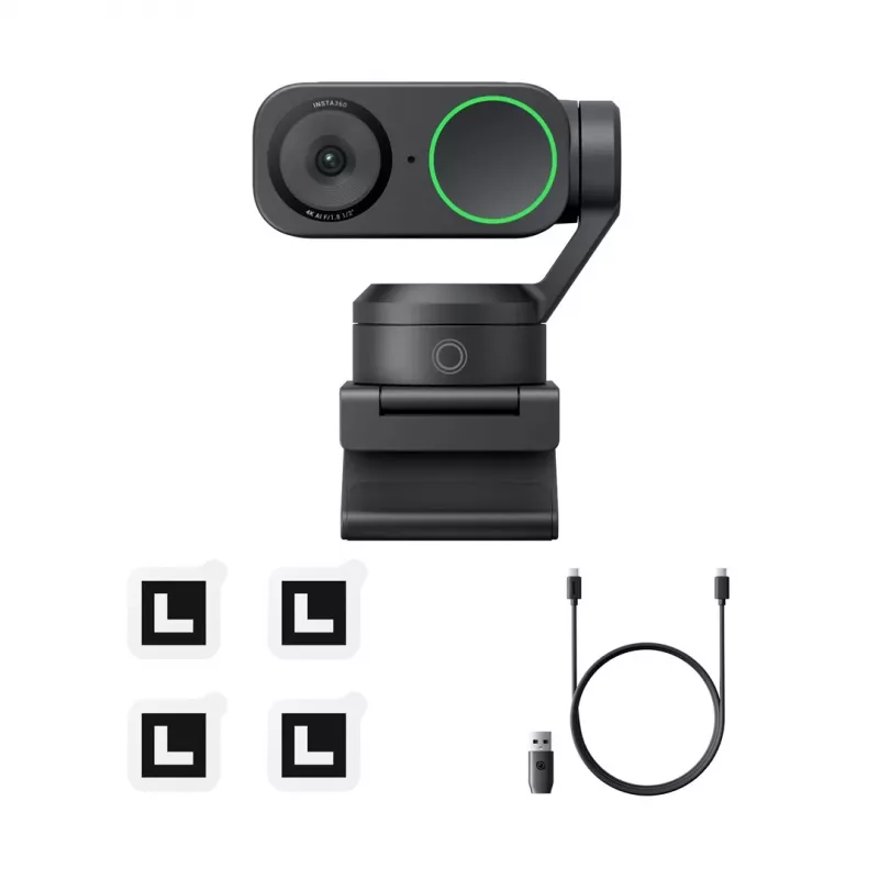 Kamera internetowa Insta360 Link 2 3840 x 2160 pikseli USB Czarna