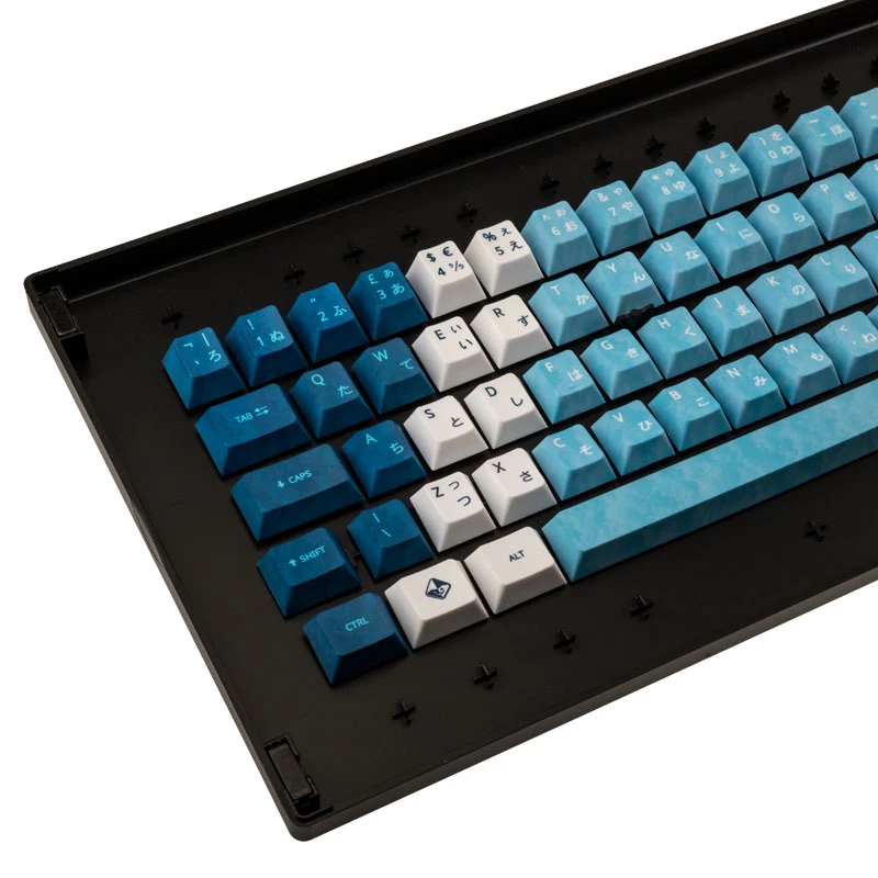 Zestaw keycapów Traitors YUKI ONNA (układ UK) — designerskie keycapy do klawiatur mechanicznych