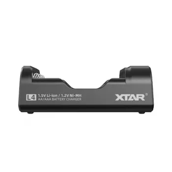 Ładowarka do akumulatorów XTAR 4-kanałowa do AA/AAA (Li-ion, NiMH) USB-C, wskaźniki LED, czarna