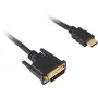 Kabel HDMI/DVI-D Sharkoon 1m