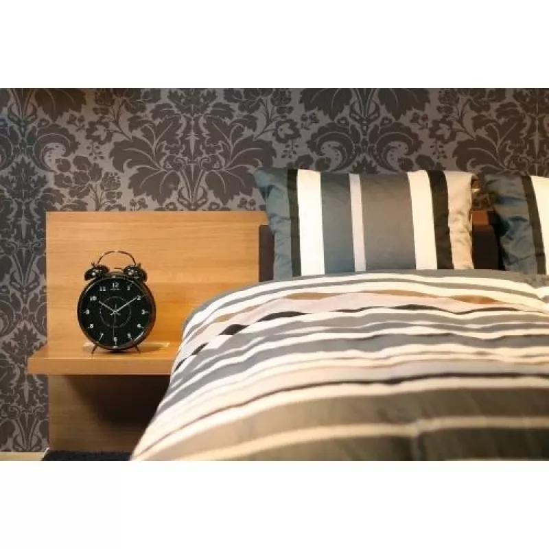 NeXtime klok 5113zw Wake Up Alarm, 23x30, czarny/turkusowy