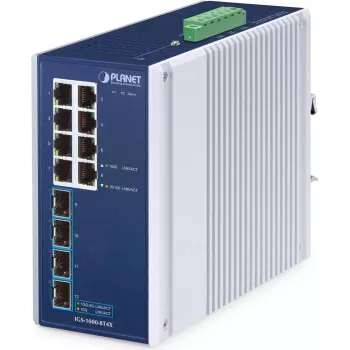 PLANET IP30 Przemysłowy 8-portowy niezarządzalny przełącznik Gigabit Ethernet