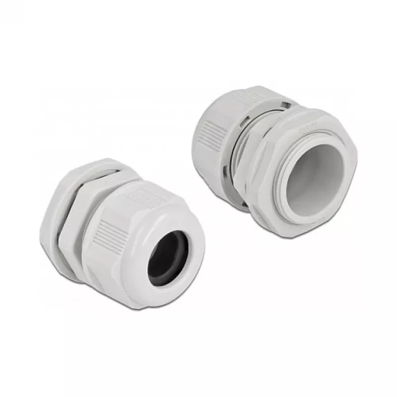 Dławik kablowy DeLOCK 60368 szary plastik 2 szt.