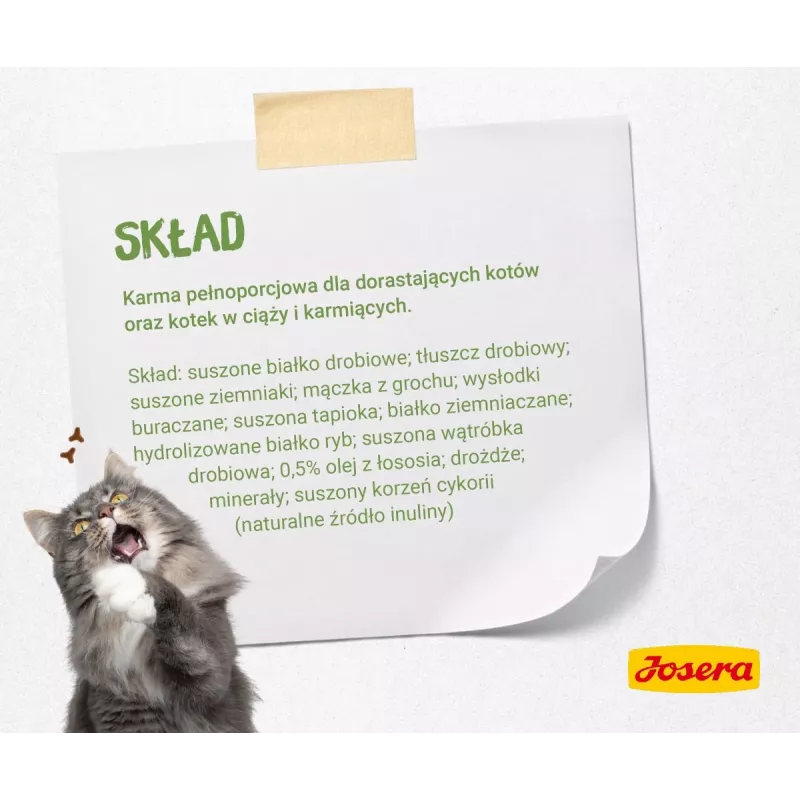 Sucha karma dla kota Josera Kitten z drobiem 2 kg