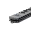 Listwa przeciwprzepięciowa Qoltec 50163 szara 4 gniazda AC 230V 1.5m