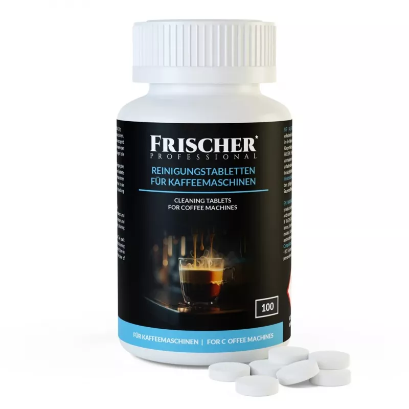 Tabletki czyszczące do ekspresów do kawy FRISCHER 100 szt. blister 1,3 g średnica 16 mm