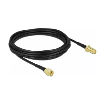Kabel antenowy DeLOCK wtyk SMA do gniazda SMA LMR/CFD100 5 m