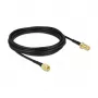 Kabel antenowy DeLOCK wtyk SMA do gniazda SMA LMR/CFD100 5 m