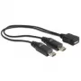 Kabel USB DeLOCK 20,5 cm USB micro-B 2 x USB micro-B