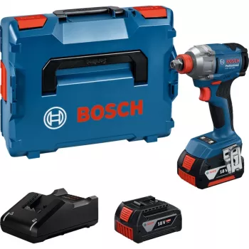 Klucz udarowy GDX 18V-285 Professional, 18V (niebieski, 2 akumulatory litowo-jonowe 4,0 Ah, w L-BOXX)