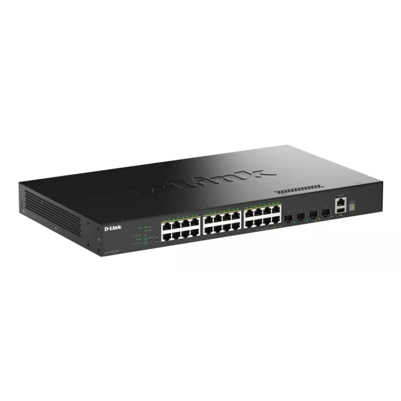 D-Link 28-portowy Gigabitowy Stackowalny Zarządzalny Switch PoE+ z 4 portami 10G SFP+