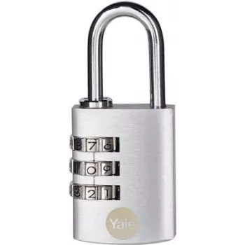 YALE Y151B/30/125/1 Kłódka 30 mm srebrna kłódka szyfrowa
