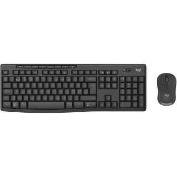 Logitech MK370 Combo for Business Klawiatura Mysz w zestawie Biurowa RF Wireless + Bluetooth QWERTY Nordycki Grafitowy
