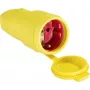 as - Schwabe 62413 uziemione złącze gumowe 230 V żółte IP44 (62413)