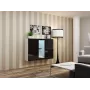 Cama Komoda VIGO 90/120/38 biały/czarny połysk